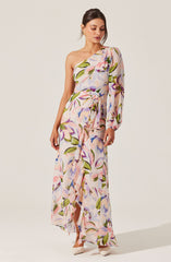 Sandersonia Floral One Shoulder Dress