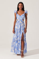 Fritillaria Floral Maxi Dress