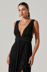 Tesni Pleated Maxi Dress