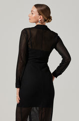 Tawna Open Stitch Midi Dress