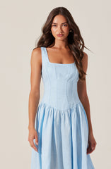 Thierry Linen Midi Dress