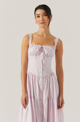 Temperance Tiered Milkmaid Maxi Dress