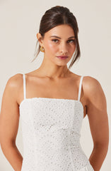 Nathalia Eyelet Midi Dress