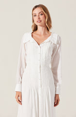 Diell Pleated Midi Dress