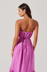 Elisha Tiered High-Low Maxi Dress
