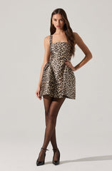 Claudie Leopard Mini Dress
