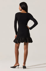 Carlene Ribbed Mini Sweater Dress