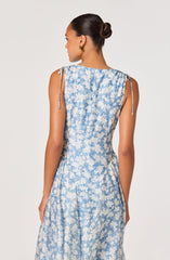 Emmery Floral Wrap Midi Dress
