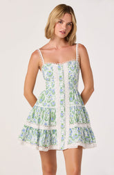 Skye Floral Lace Mini Dress