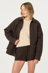 Sorine Wool Blend Pleated Shorts