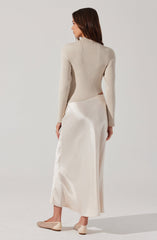 Windey Satin Maxi Skirt