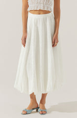 Kissel Eyelet Bubble Maxi Skirt
