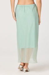 Keyara Layered Contrast Maxi Skirt