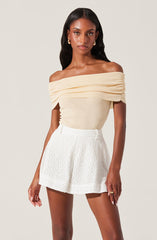Kylin Off Shoulder Sweater Top