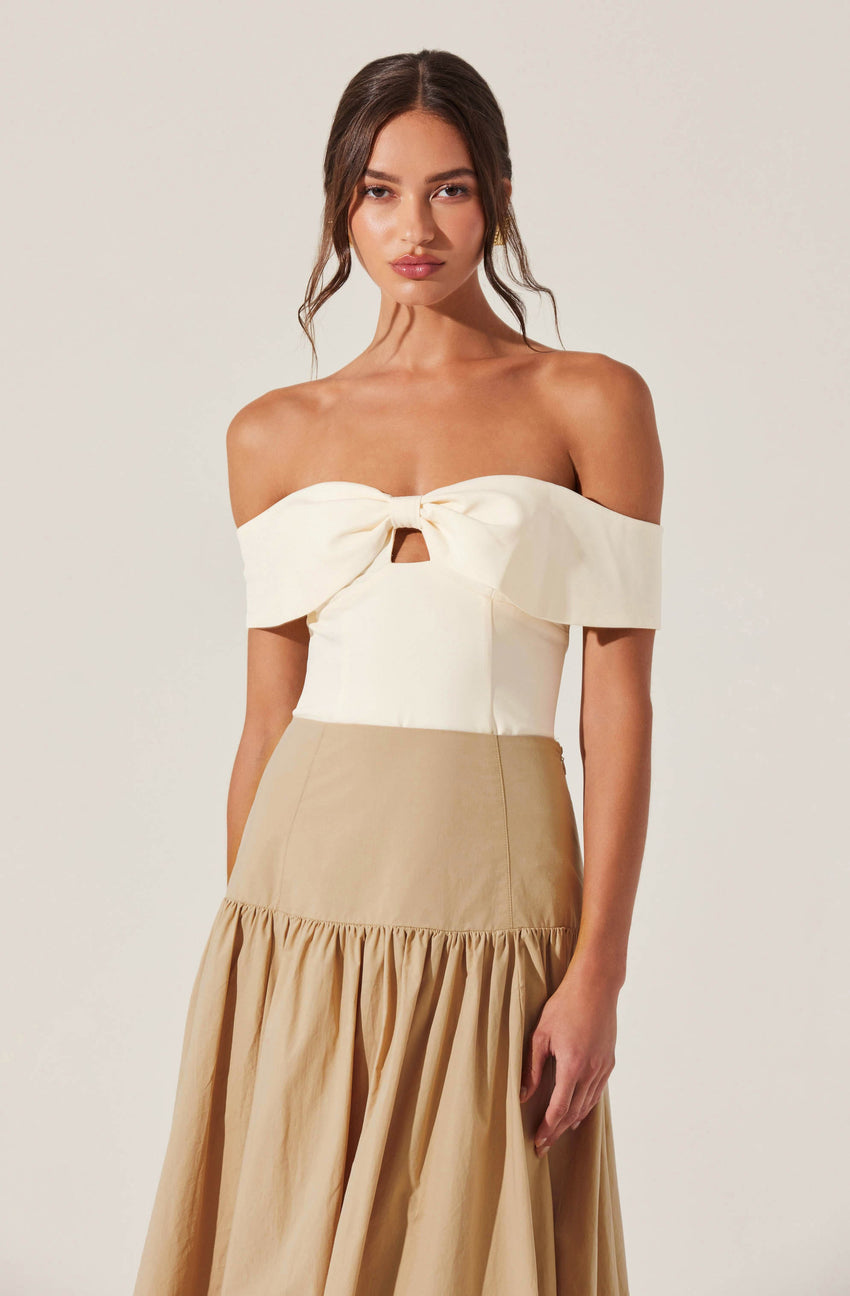 Telayna Off Shoulder Bow Top