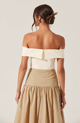 Telayna Off Shoulder Bow Top
