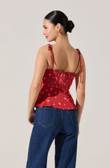 Selina Sweetheart Peplum Top