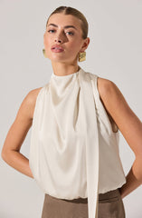 Joleisa Satin High Neck Top