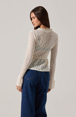 Miliana Contrast Bow Top