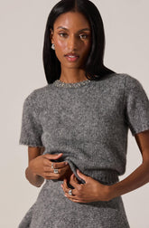 Malvie Embellished Crewneck Sweater
