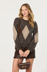 Terri Argyle Crewneck Sweater
