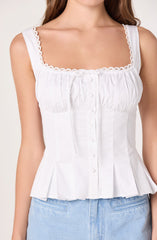 Jaci Bustier Peplum Top