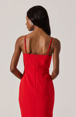 Embellished Bow Detail Midi Dress