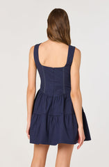 Tiered skirt mini dress