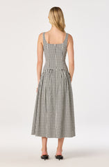 Cara Gingham Sleeveless Midi Dress
