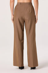 Pleated Metallic Pinstripe Trouser