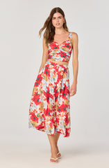 Ruched sweetheart crop top