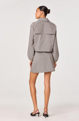 Cropped Tailored Balloon Sleeve Jacket