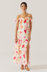 Kitura Cold Shoulder Maxi Dress