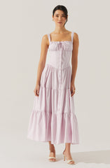 Temperance Tiered Milkmaid Maxi Dress