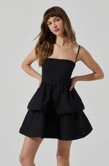 Leola Tiered Skater Mini Dress