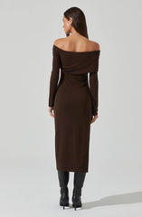 Jada Off Shoulder Midi Dress