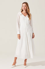 Diell Pleated Midi Dress