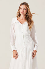 Diell Pleated Midi Dress