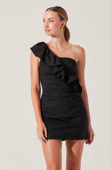 Camilla Ruffle One Shoulder Dress