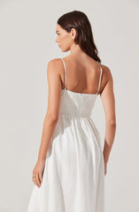 Kaidi Embroidered Midi Dress