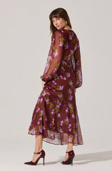 Calantha V-Neck Floral Maxi Dress