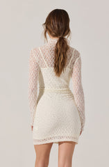 Kourtney Rhinestone Lace Mini Dress