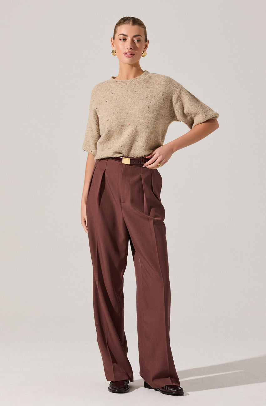 Faria Pleated Tailored Pants