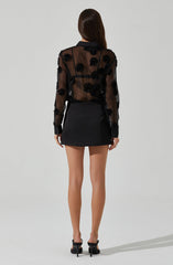 Jenessa Satin Mini Skirt