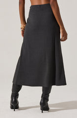 Lindy Twist Detail Midi Skirt