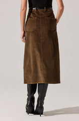 Rielle Corduroy Pencil Skirt