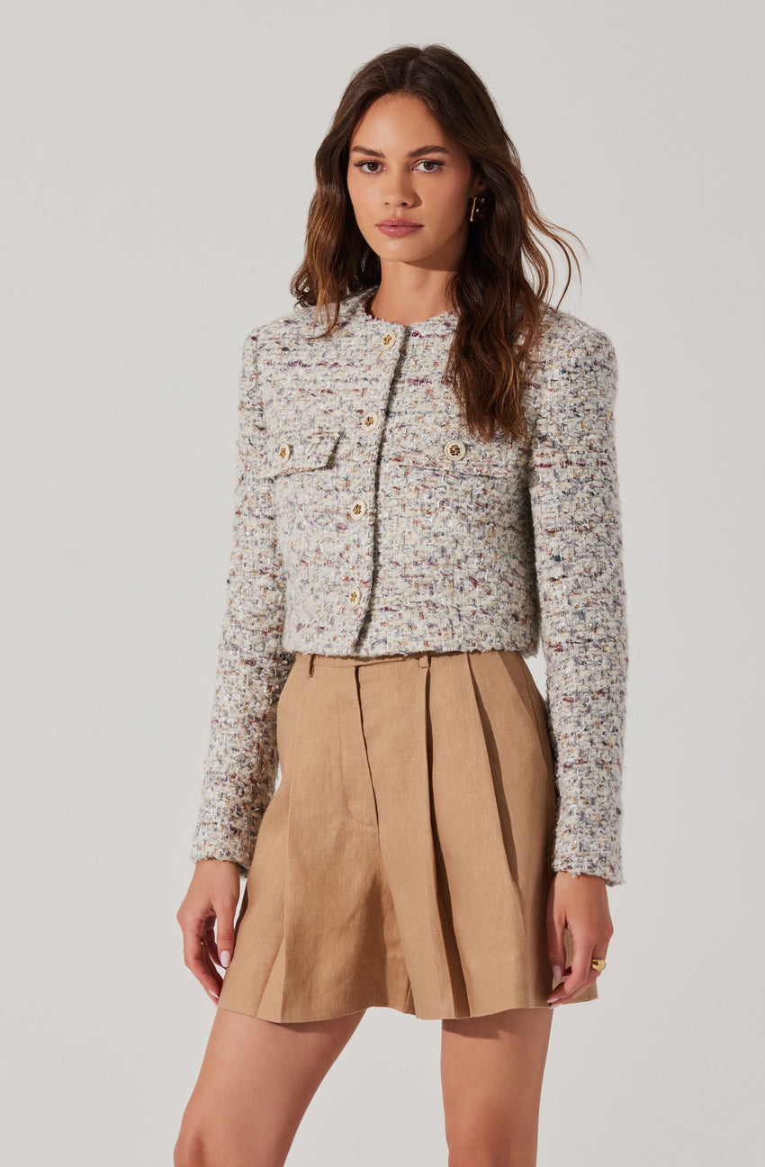 Covina Cropped Tweed Jacket