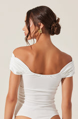 Gissel Crossover Off Shoulder Bodysuit