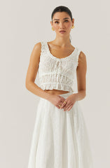 Kissel Tiered Eyelet Top