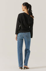 Orlia Off Shoulder Asymmetric Top